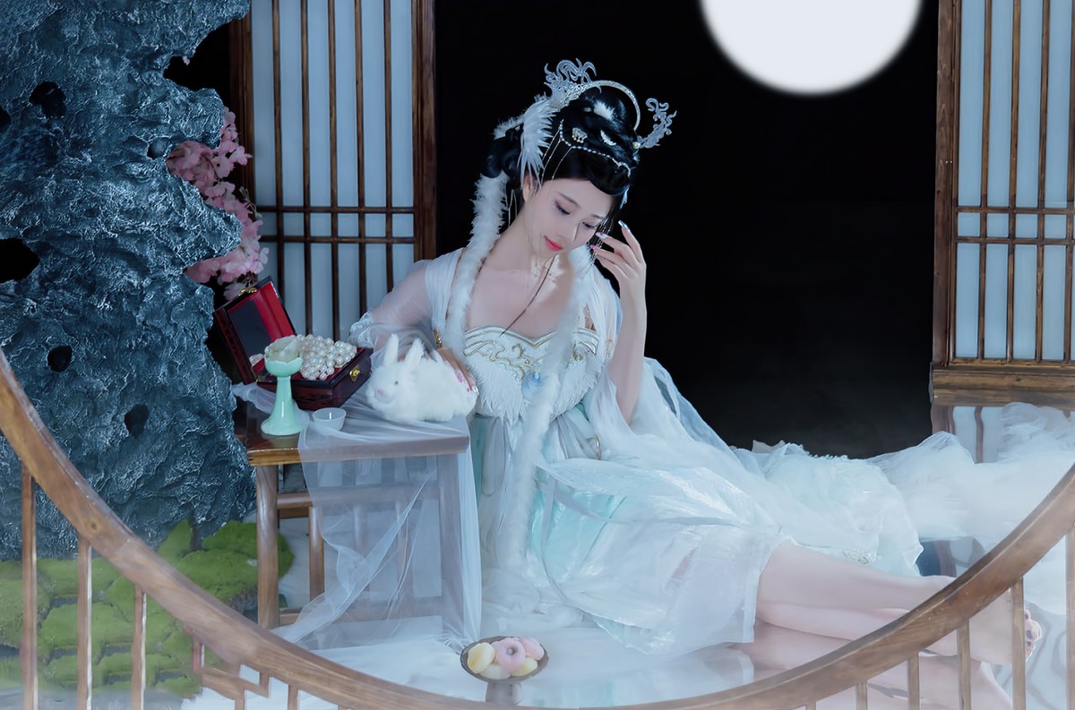 年年nnian 嫦娥仙子Cosplay写真 中秋神话主题图集插图5
