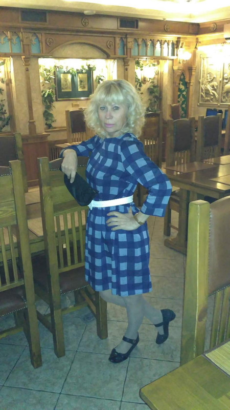 платье в клетку