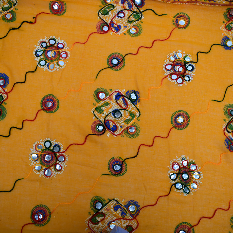 thumbnail 27  - Women&#039;s Cotton Dupatta Wrap Stole Mirror Work Embroidery Ethinic Scarves Chunni