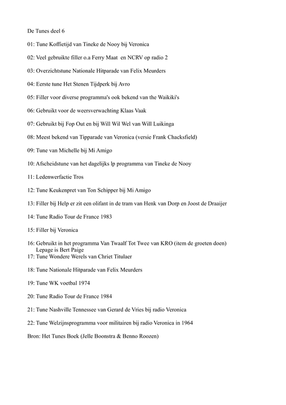 tunes deel 6