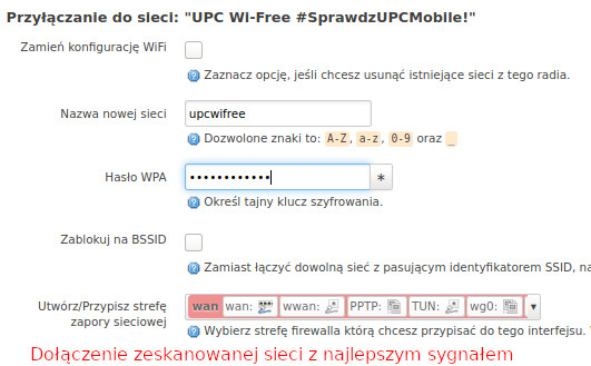 Skanowanie i dołaczenie sieci