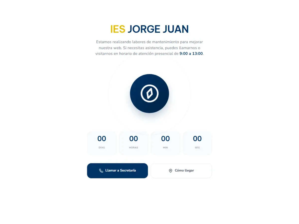 Rediseño web del IES Jorge Juan, instituto de San Fernando, Cádiz