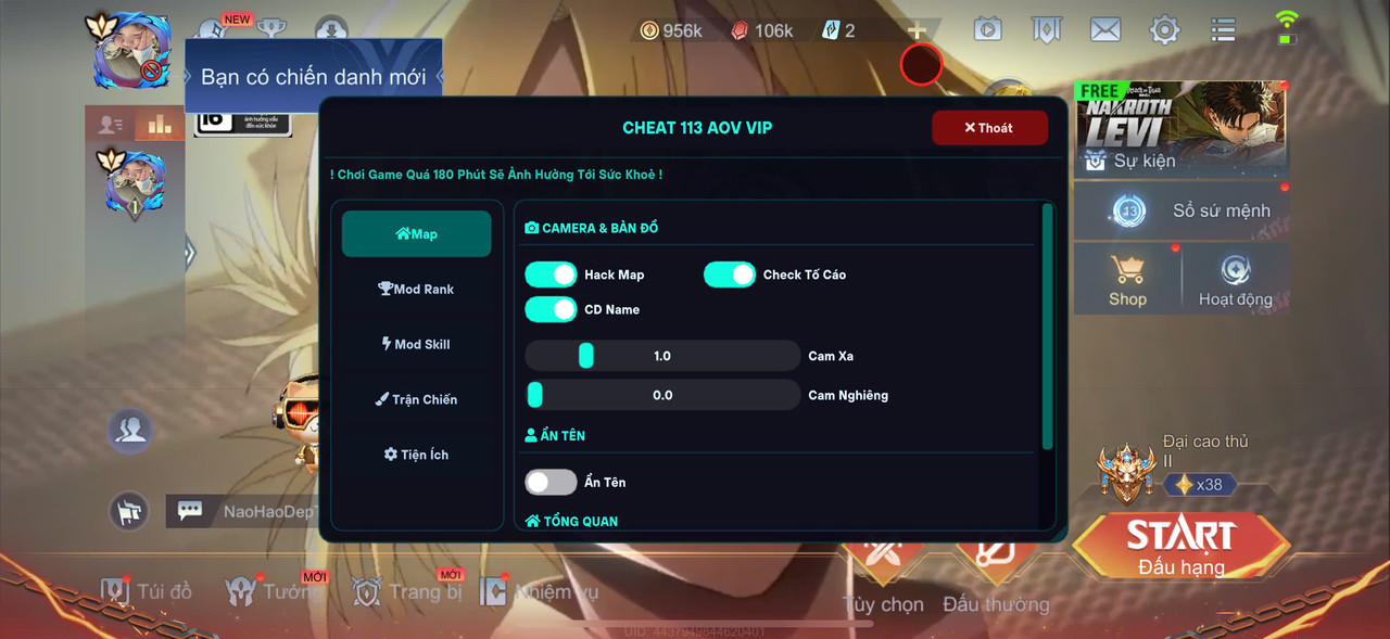 LQ IOS | KÍN VÀ XOÁ TỐ