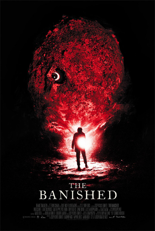 The Banished 2024 movie poster with a dark, spooky, supernatural theme