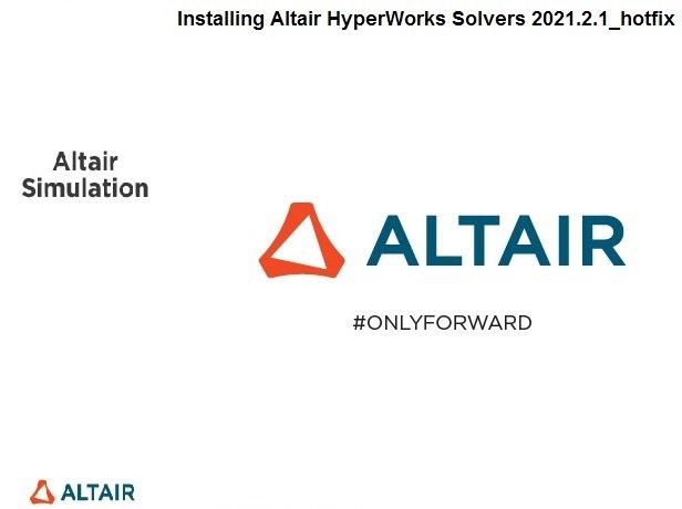 Altair Mechanical Solvers 2021.2.1 Update Only (x64)