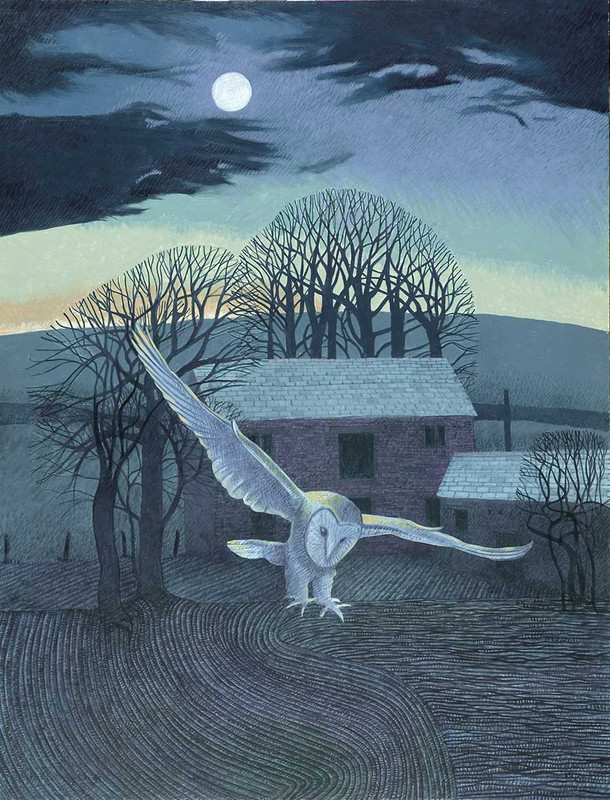 Brotherhood of the Ruralists Annie-Ovenden-The-Barn-Nighttime