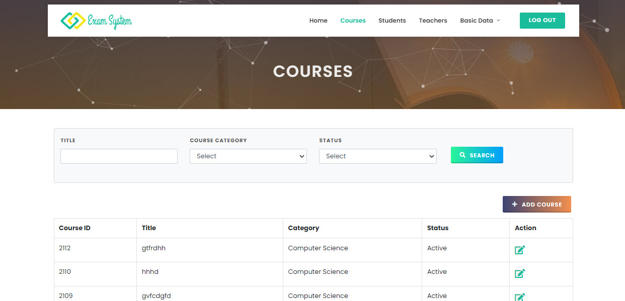 Online Exam System  ASP MVC .NET 6