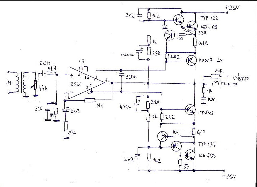 Zesilovač 85W s MDA2020 a KD503