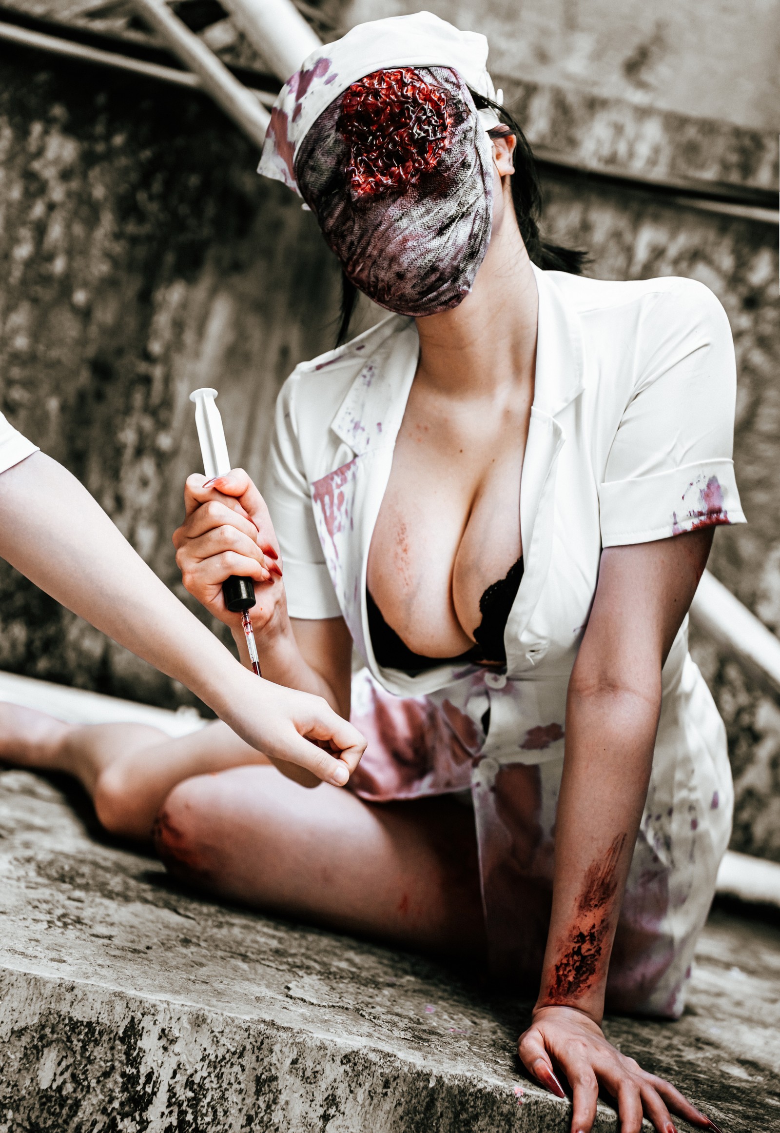 兔胖胖min – 寂静岭 丧尸护士 Cosplay 高清写真集（41P-249MB）恐怖题材插图4