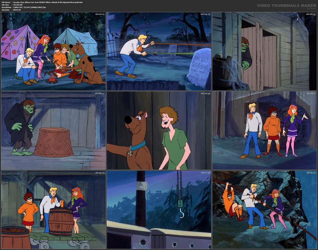 Scooby-Doo, Where Are You! S02E07 Who's Afraid of the Big Bad Werewolf.mkv