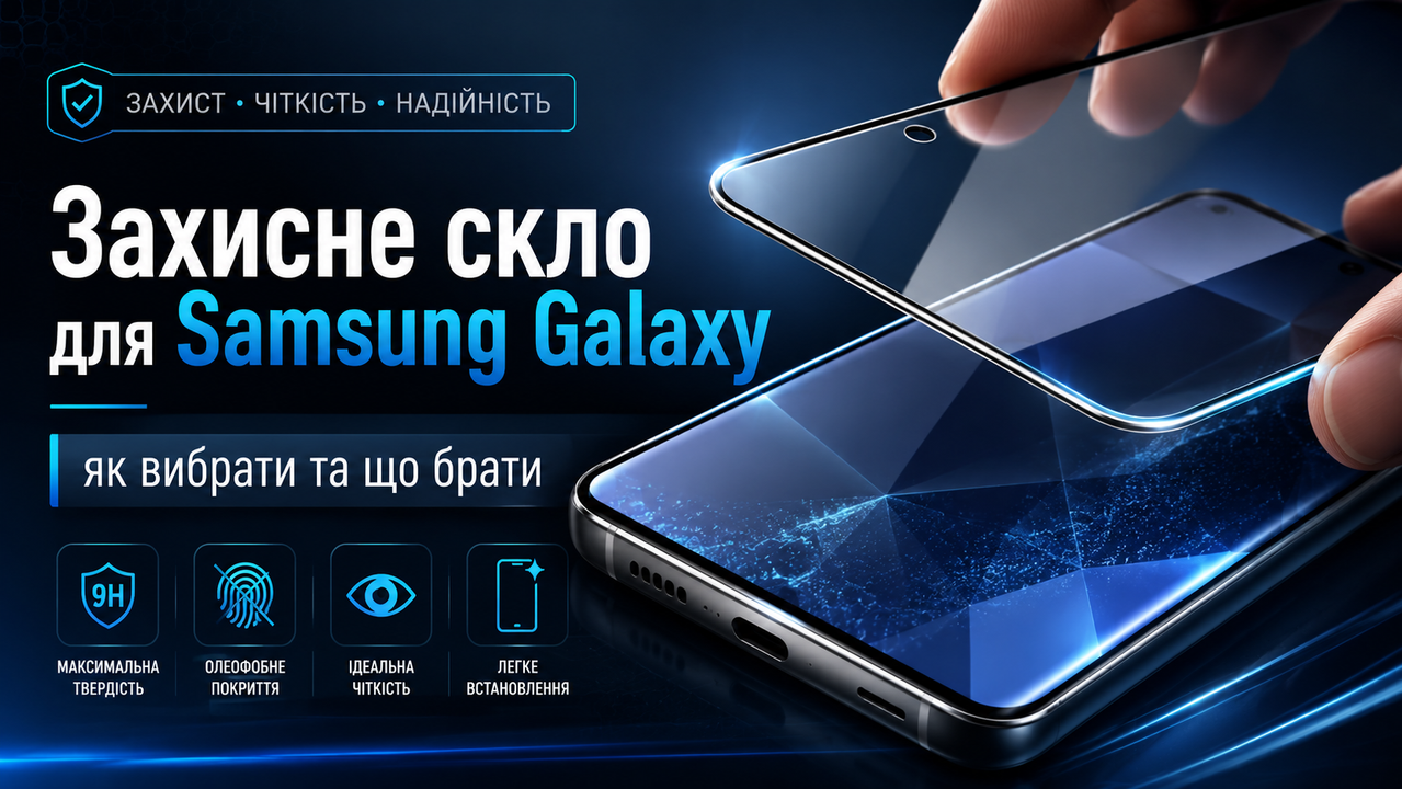 Захисне скло для Samsung Galaxy A55, A35, A05, S25 — як вибрати | Mobilsab