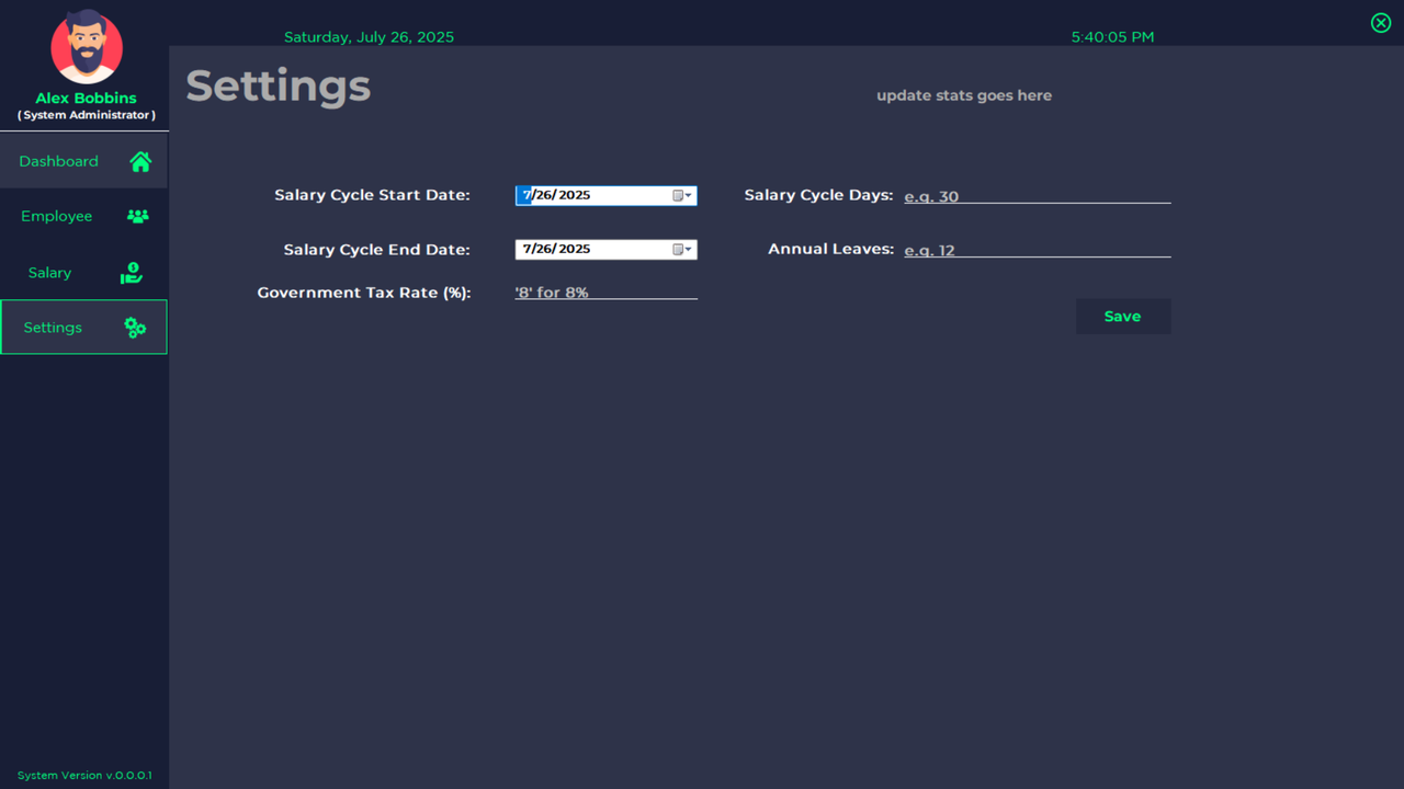 Payroll Management System Screenshot 4