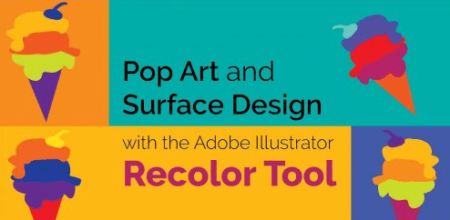 Pop Art and Surface Pattern with the Adobe Illustrator Recolor Tool