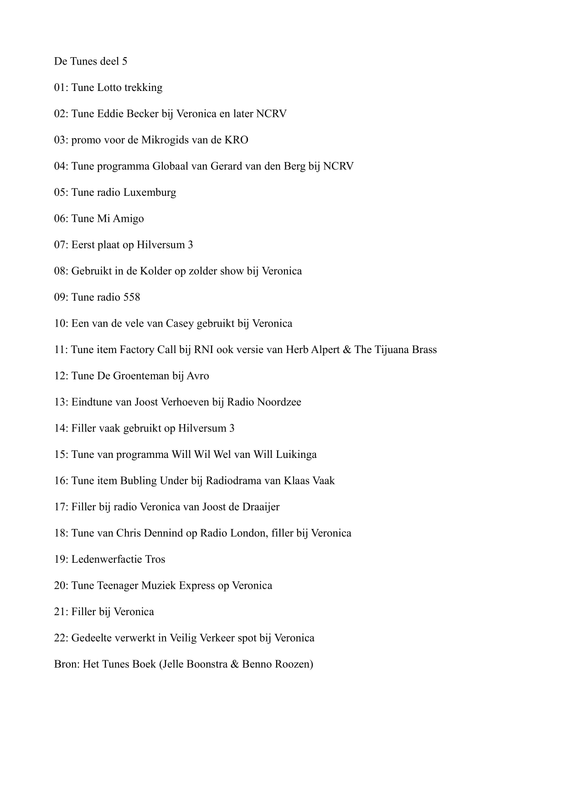 tunes deel 5