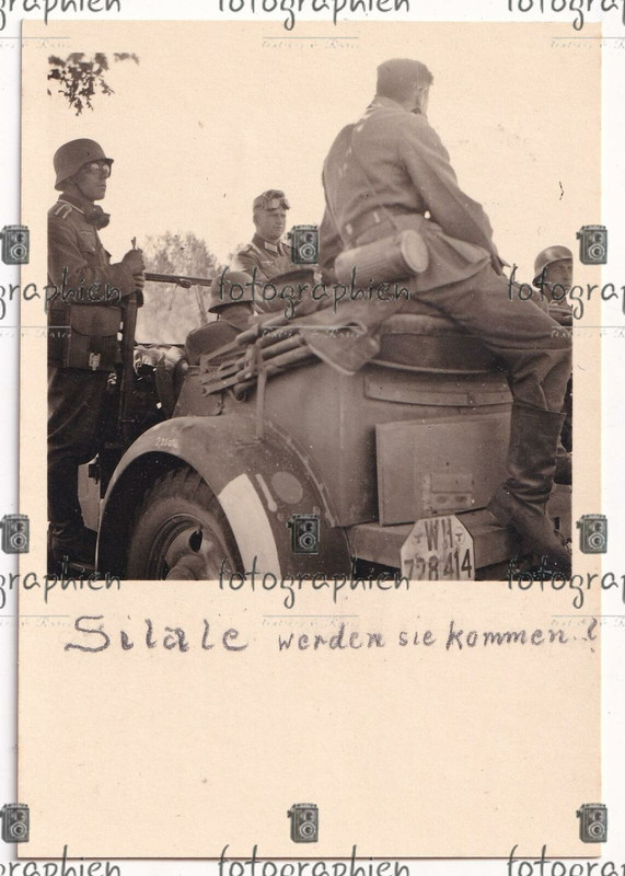 org. Foto Litauen Nord Šilalė Silale Kfz Pkw 1941