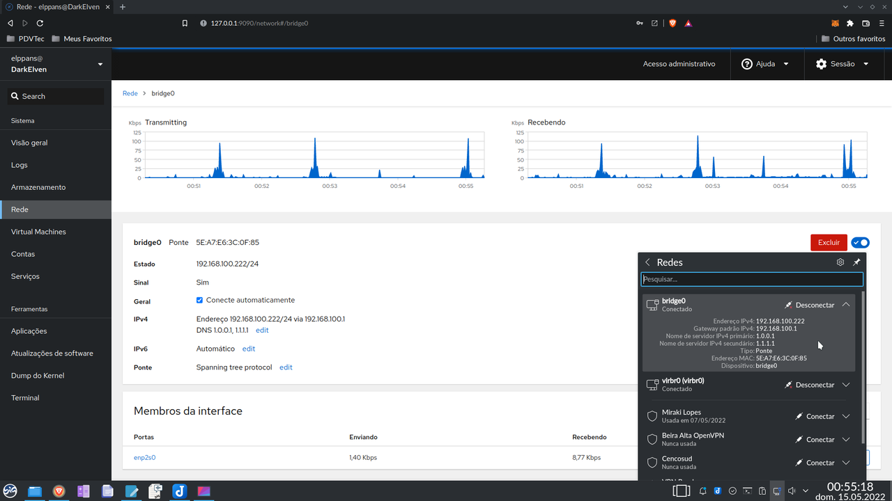 BigLinux_rede Bridge_NetworkManager_Virt-Manager_21