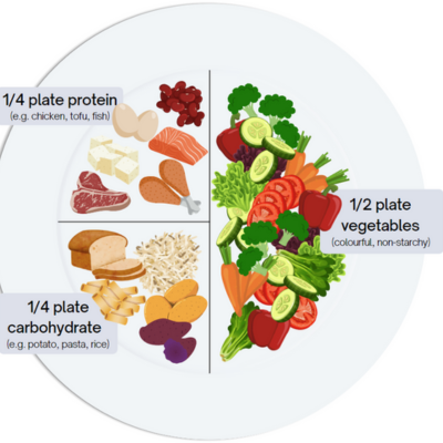 Balanced plate visualization