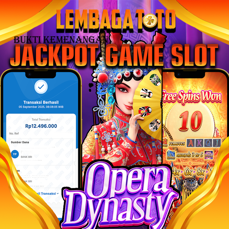 BUKTI JACKPOT 06 SEPTEMBER LEMBAGATOTO OPERA DYNASTY  Rp.12.496.000,- LUNAS