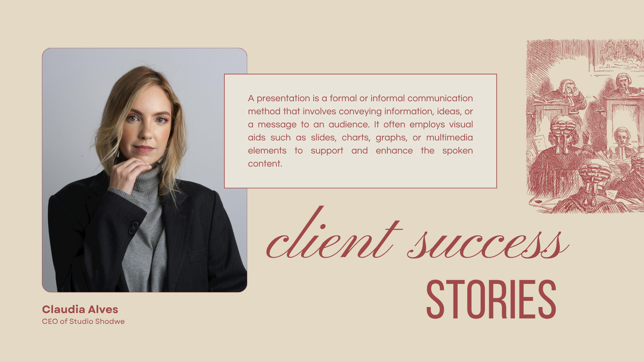 Red and Beige Vintage Law Presentation