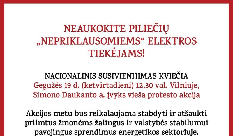 Protesto akcija prieš Tautos apvogimą
