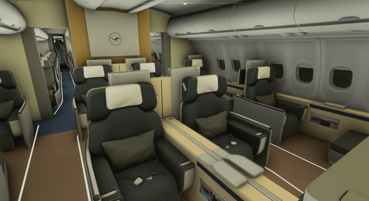 A340-600 Pro Cabine de Passageiros