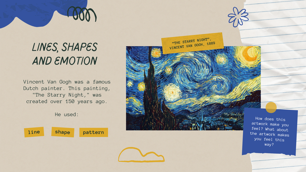 Elements of Art - Lines and Shapes Presentation