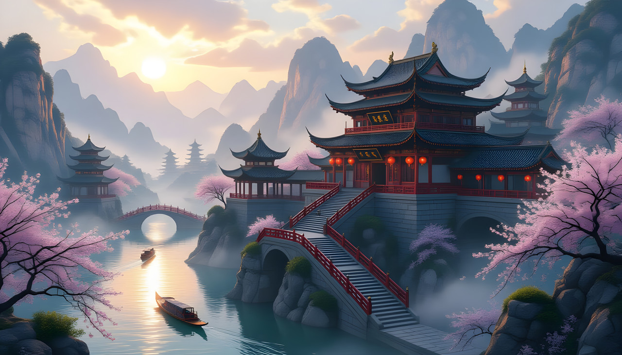 Cherry Blossom Castle