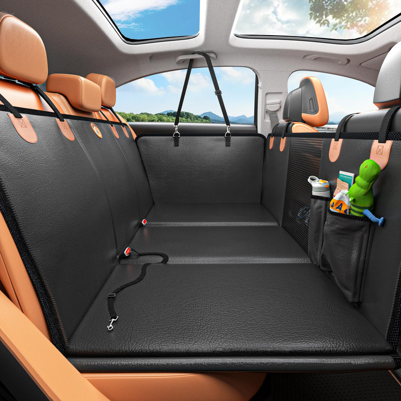 Back Seat Extender for Dogs Hard Bottom 400lbs