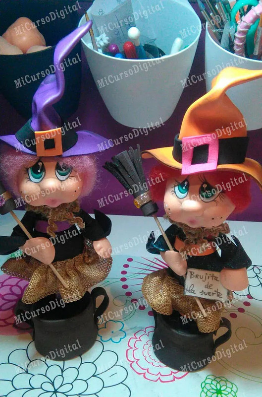 muñecas en goma eva con termo formas de plastico cacheton lilli