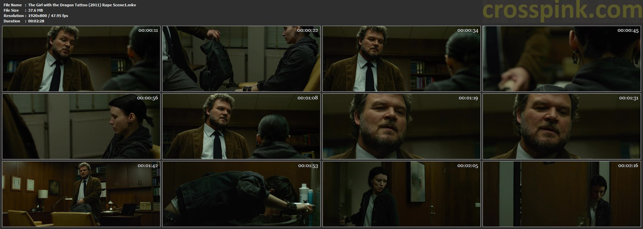 The Girl with the Dragon Tattoo (2011) Rape Scene1.mkv