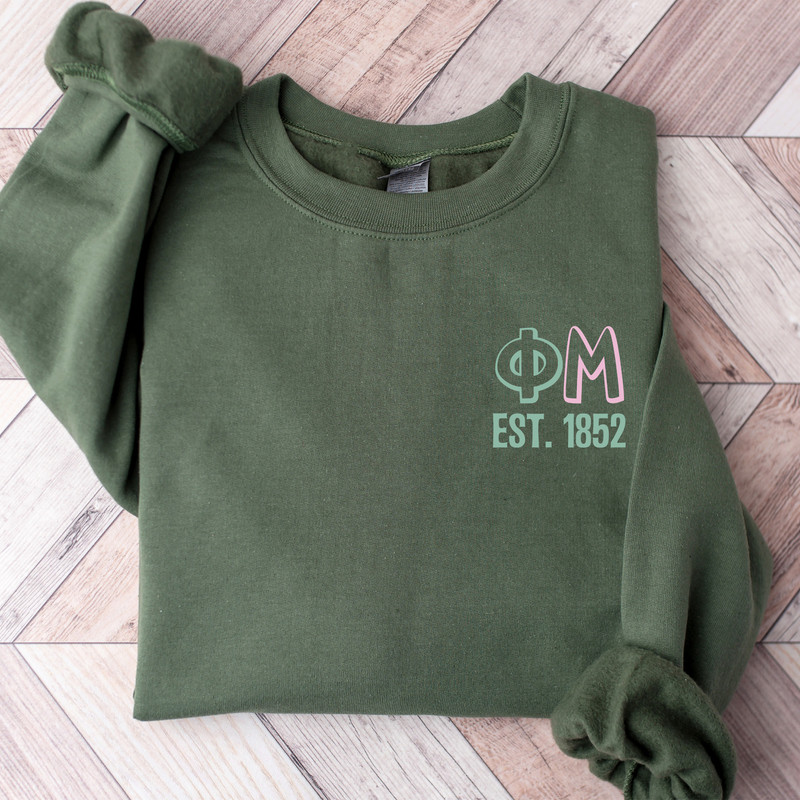 42438gF_sweatshirt military green smrt obj left chest