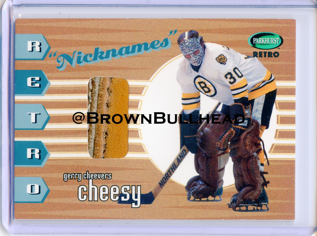 Nicknames RN-06 Gerry Cheevers Boston Bruins COPY 1A