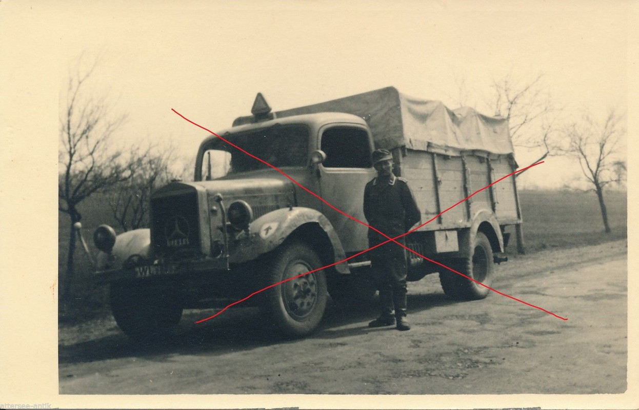 Foto-PK WL Mercedes-Benz Militär Lastwagen Kennu