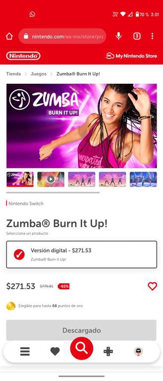 Zumba Burn It Up - Nintendo Switch - Para no subir tantos kilos en diciembre 
