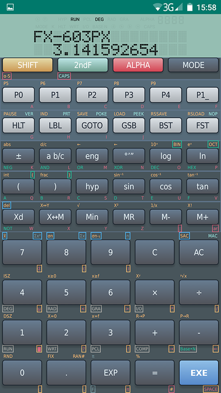 Rendezvous vejr Regulering FX-603PX Programmable Scientific Calculator for Android