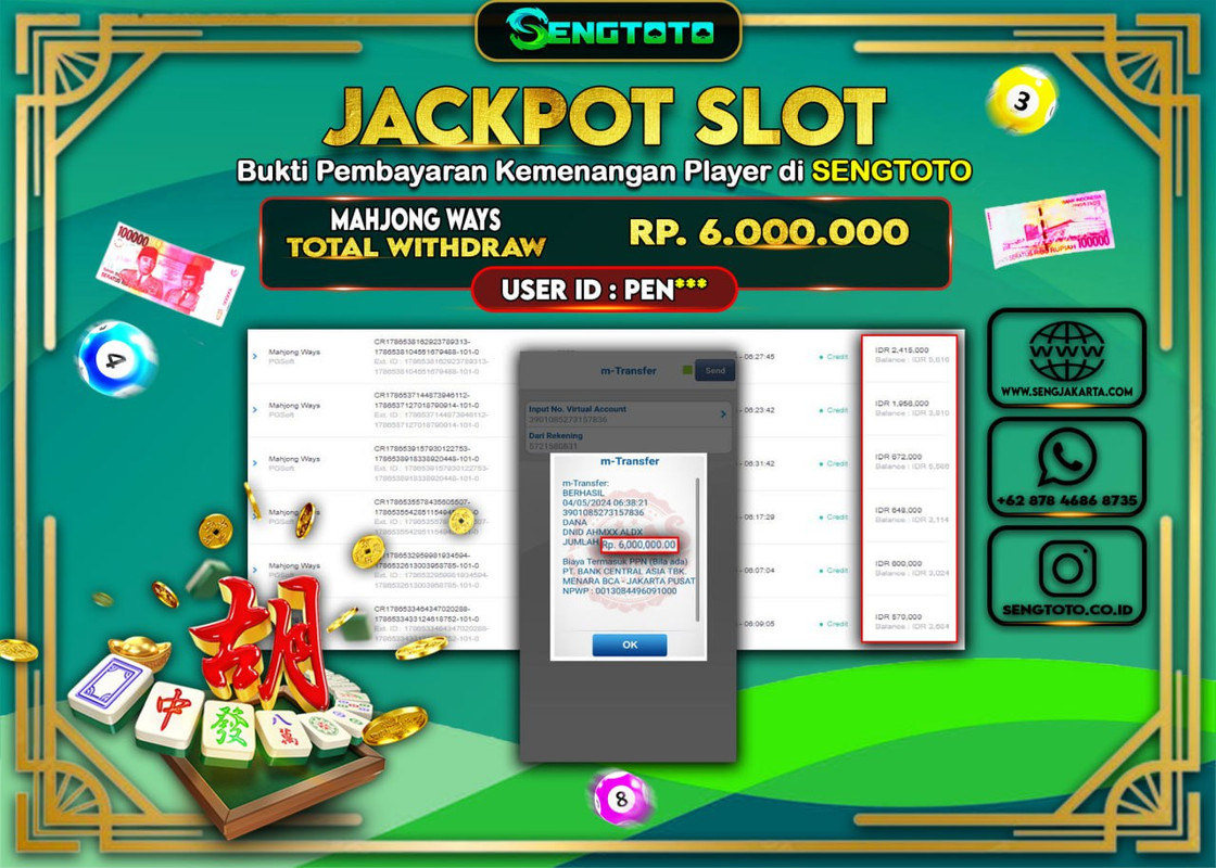 BUKTI PEMBAYARAN SLOT MAHJONG WAYS