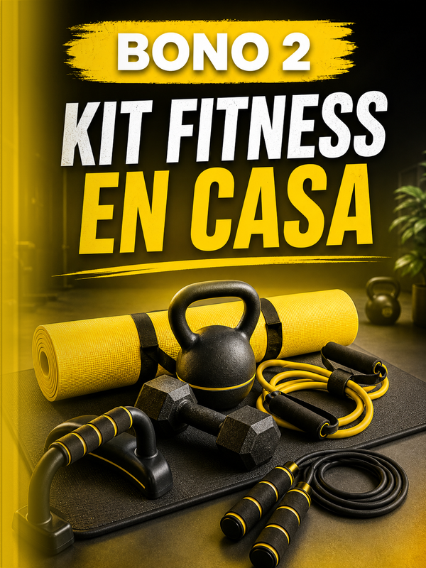 Mockup del Bono 2: Kit Fitness en Casa