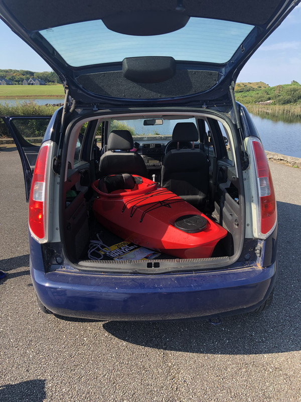 Half a kayak