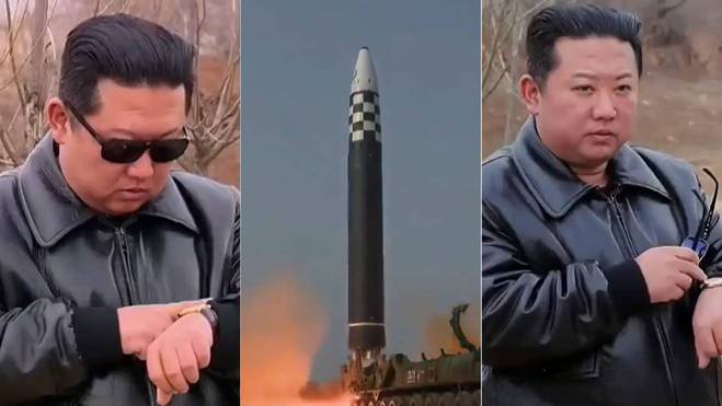 Kim Jong-un supervisa lanzamiento de nuevo misil, dice que están listos para atacar