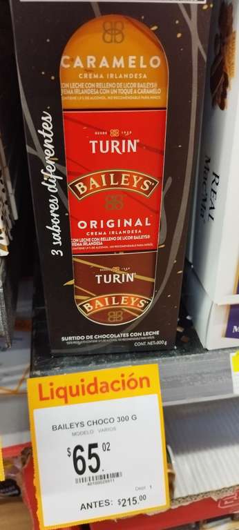 Walmart: Chocolates Turín Baileys 300 g 65.02 
