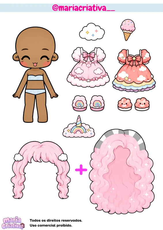 Boneca de papel 13