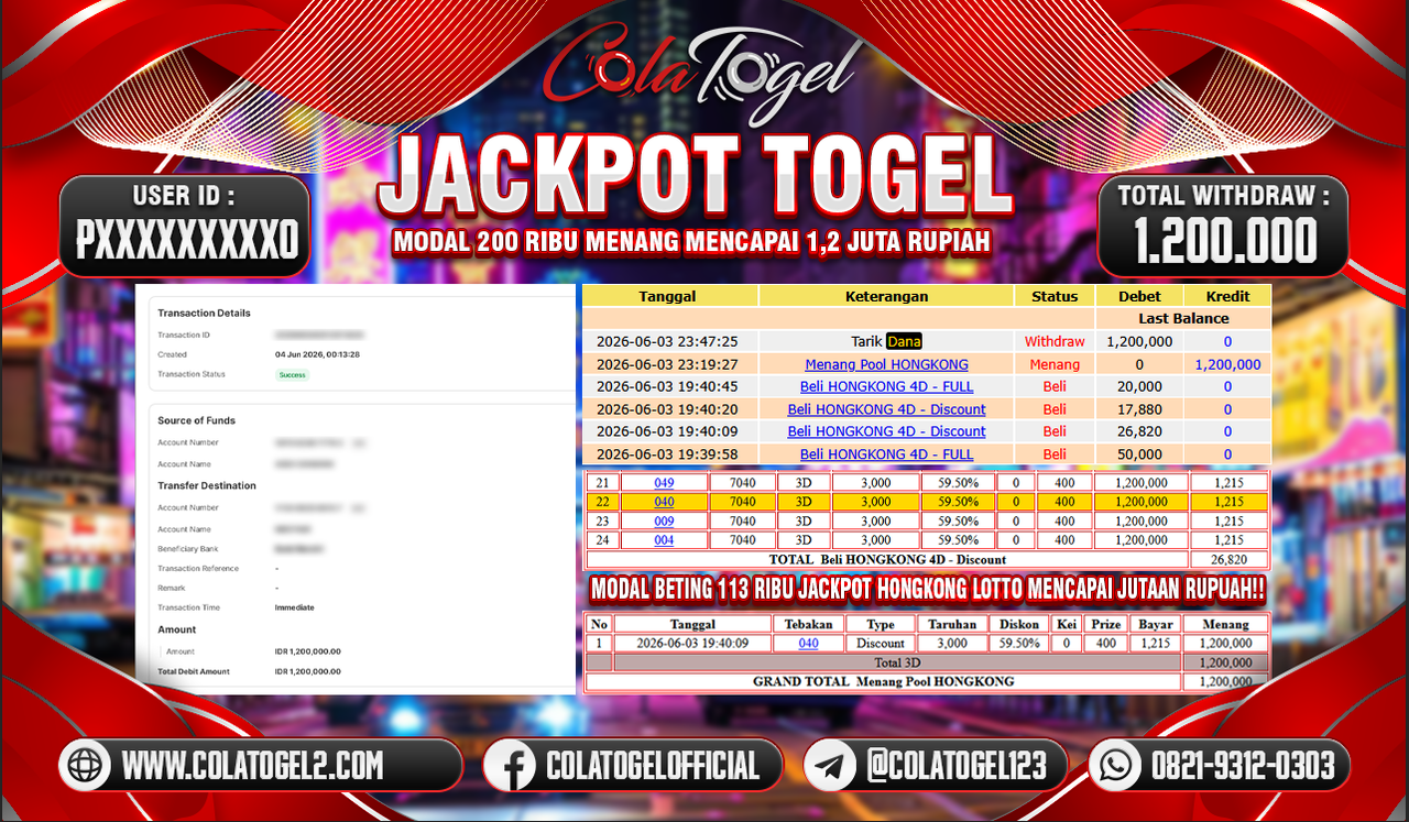 JACKPOT HONGKONG LOTTO!!