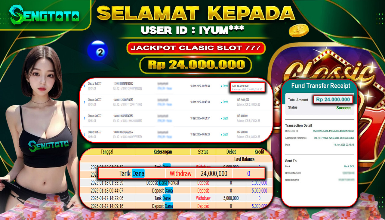 BUKTI PEMBAYARAN SLOT CLASSIC 777