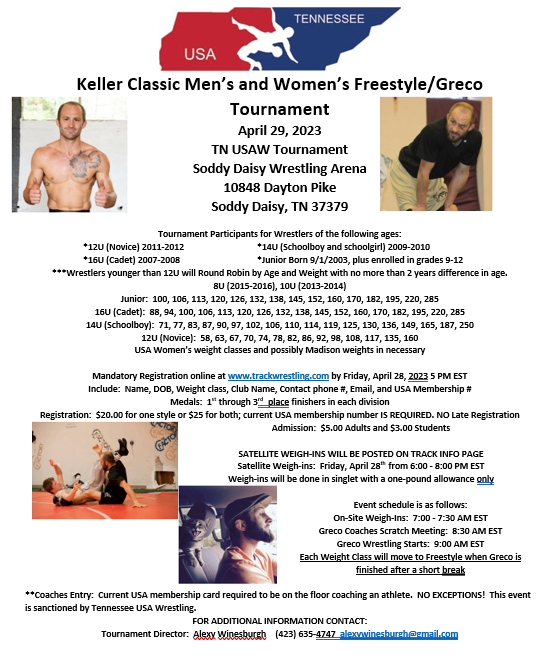 2023 Keller Classic (Location moved to Soddy Daisy Wrestling Arena