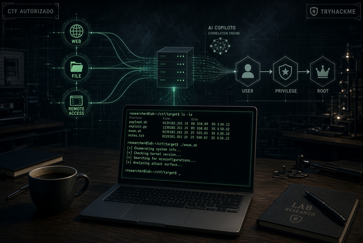PixBugTech aceita o desafio hacker: entramos em uma máquina vulnerável, seguimos duas rotas de ataque e chegamos ao root