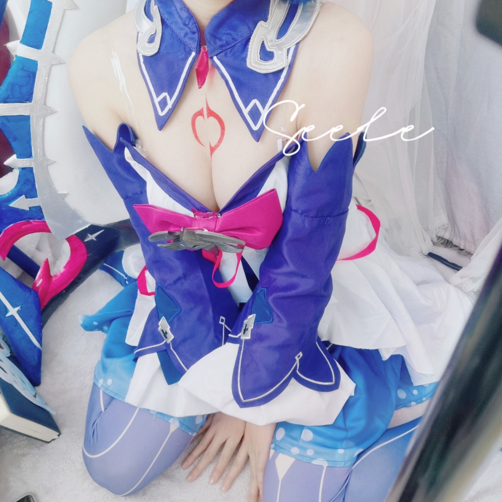 Seele麦麦希儿幻海梦蝶写真集｜梦幻蓝色系高清图集（168P-229.3M）插图3