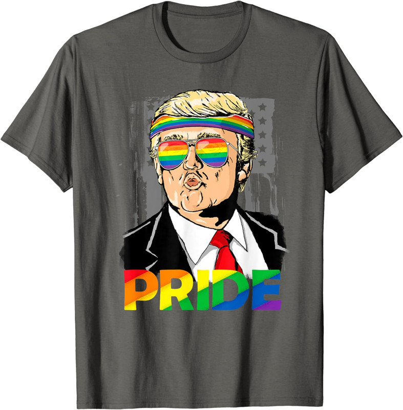 Funny Vintage LGBTQ Pride Trump Design Joke Theme Unisex T-Shirt