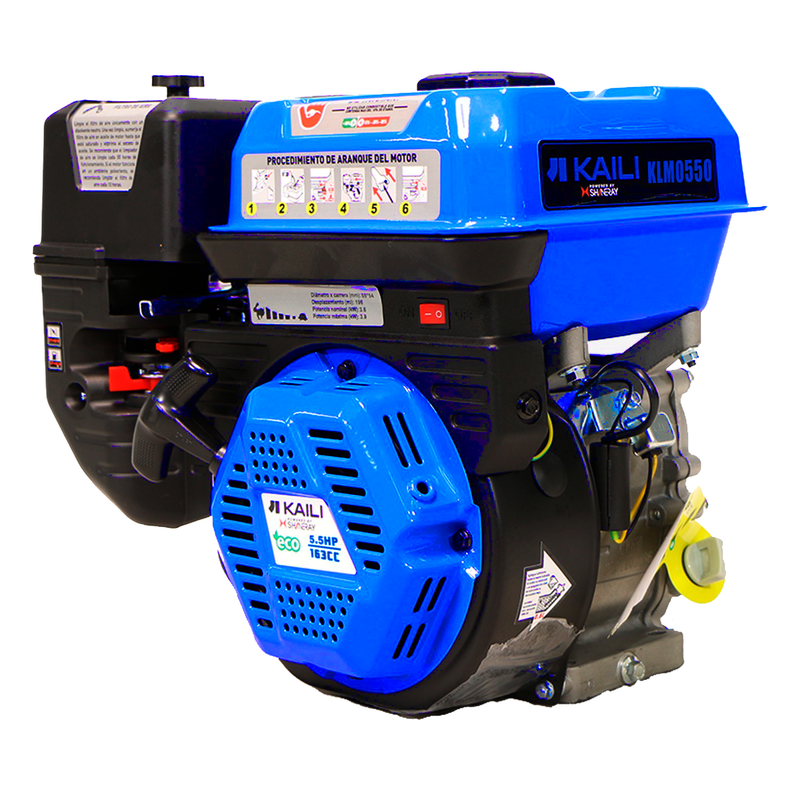 MOTOR A GASOLINA 5.5HP KAILI INCLUYE ACEITE LUBRICANTE DE 600 ML