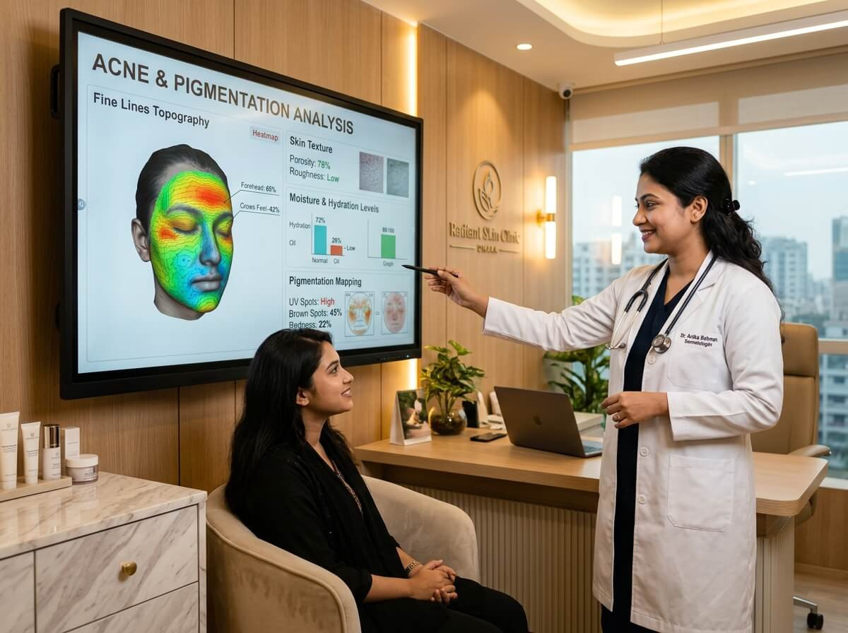 Dermatologist discussing facial rejuvenation options with a patient at Fair Skins BD Dhaka clinic