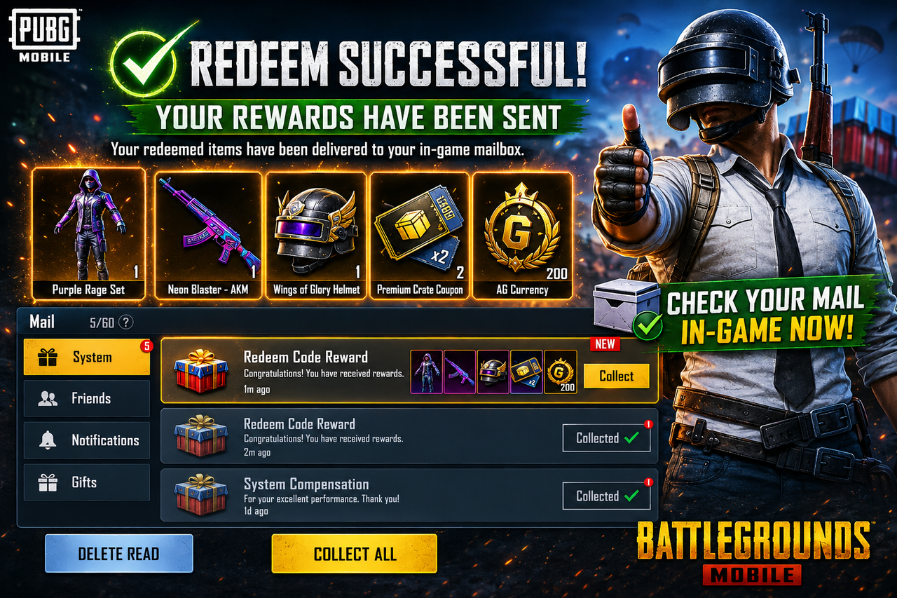 PUBG Mobile Redemption Center Troubleshooting and Error Fix Guide